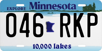 MN license plate 046RKP