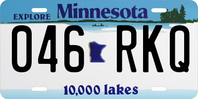 MN license plate 046RKQ