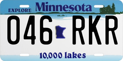 MN license plate 046RKR