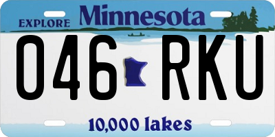 MN license plate 046RKU