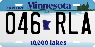 MN license plate 046RLA