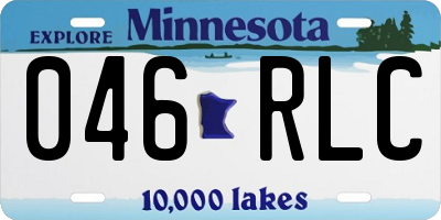 MN license plate 046RLC