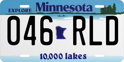 MN license plate 046RLD