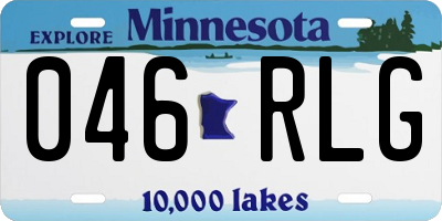 MN license plate 046RLG