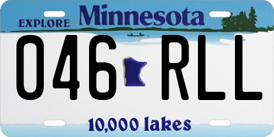 MN license plate 046RLL