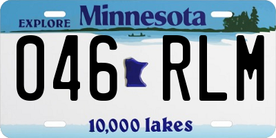 MN license plate 046RLM