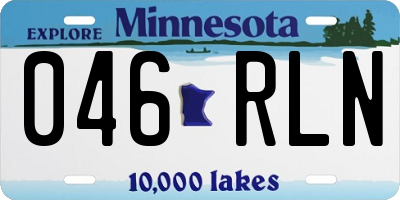 MN license plate 046RLN