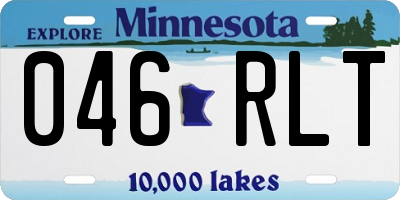 MN license plate 046RLT
