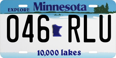 MN license plate 046RLU