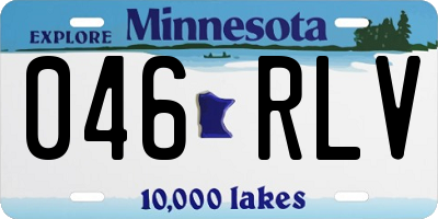 MN license plate 046RLV