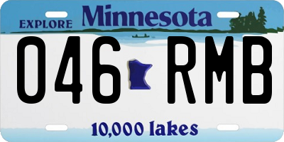 MN license plate 046RMB