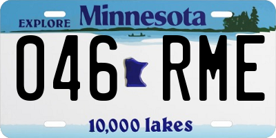 MN license plate 046RME