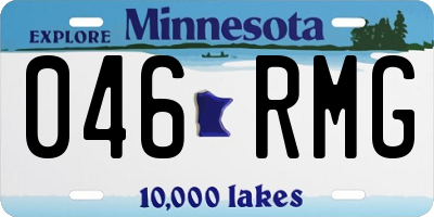 MN license plate 046RMG