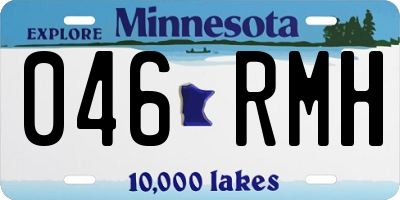 MN license plate 046RMH