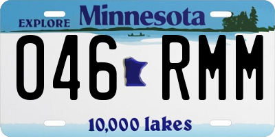 MN license plate 046RMM