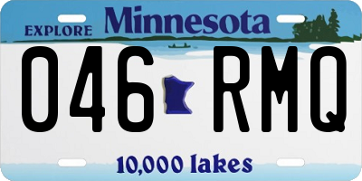 MN license plate 046RMQ