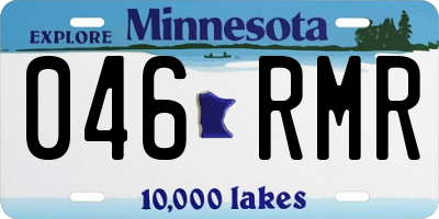 MN license plate 046RMR