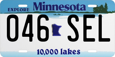 MN license plate 046SEL