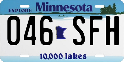 MN license plate 046SFH