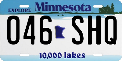 MN license plate 046SHQ