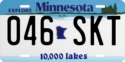 MN license plate 046SKT