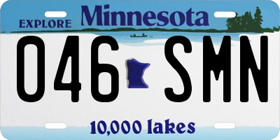 MN license plate 046SMN