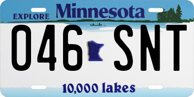 MN license plate 046SNT