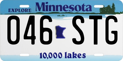 MN license plate 046STG