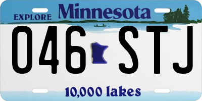 MN license plate 046STJ