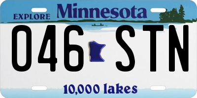 MN license plate 046STN