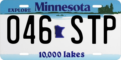 MN license plate 046STP