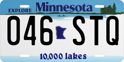 MN license plate 046STQ