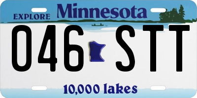 MN license plate 046STT