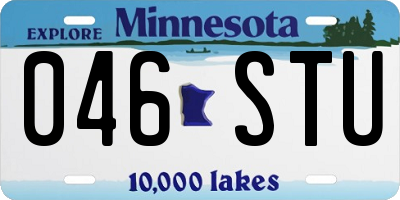 MN license plate 046STU