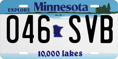 MN license plate 046SVB
