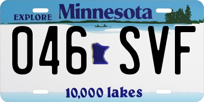 MN license plate 046SVF