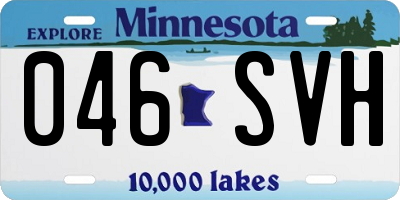 MN license plate 046SVH