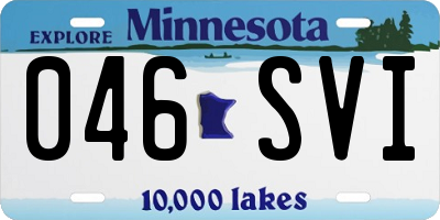 MN license plate 046SVI