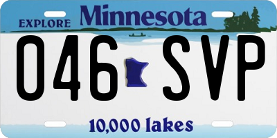 MN license plate 046SVP