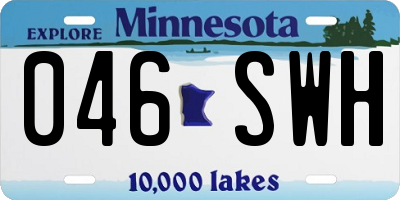 MN license plate 046SWH