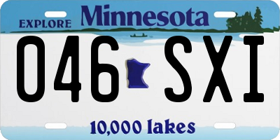 MN license plate 046SXI