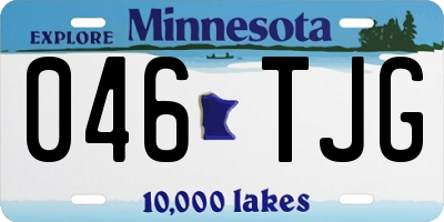 MN license plate 046TJG