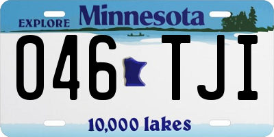 MN license plate 046TJI