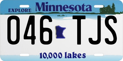 MN license plate 046TJS