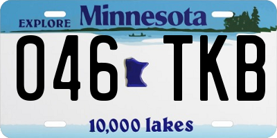 MN license plate 046TKB