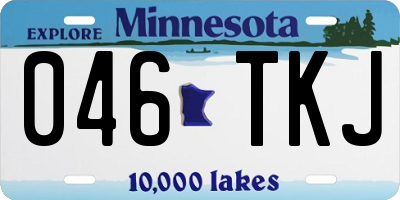 MN license plate 046TKJ