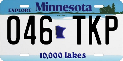 MN license plate 046TKP