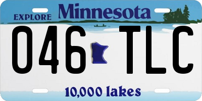 MN license plate 046TLC