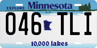 MN license plate 046TLI