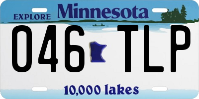 MN license plate 046TLP